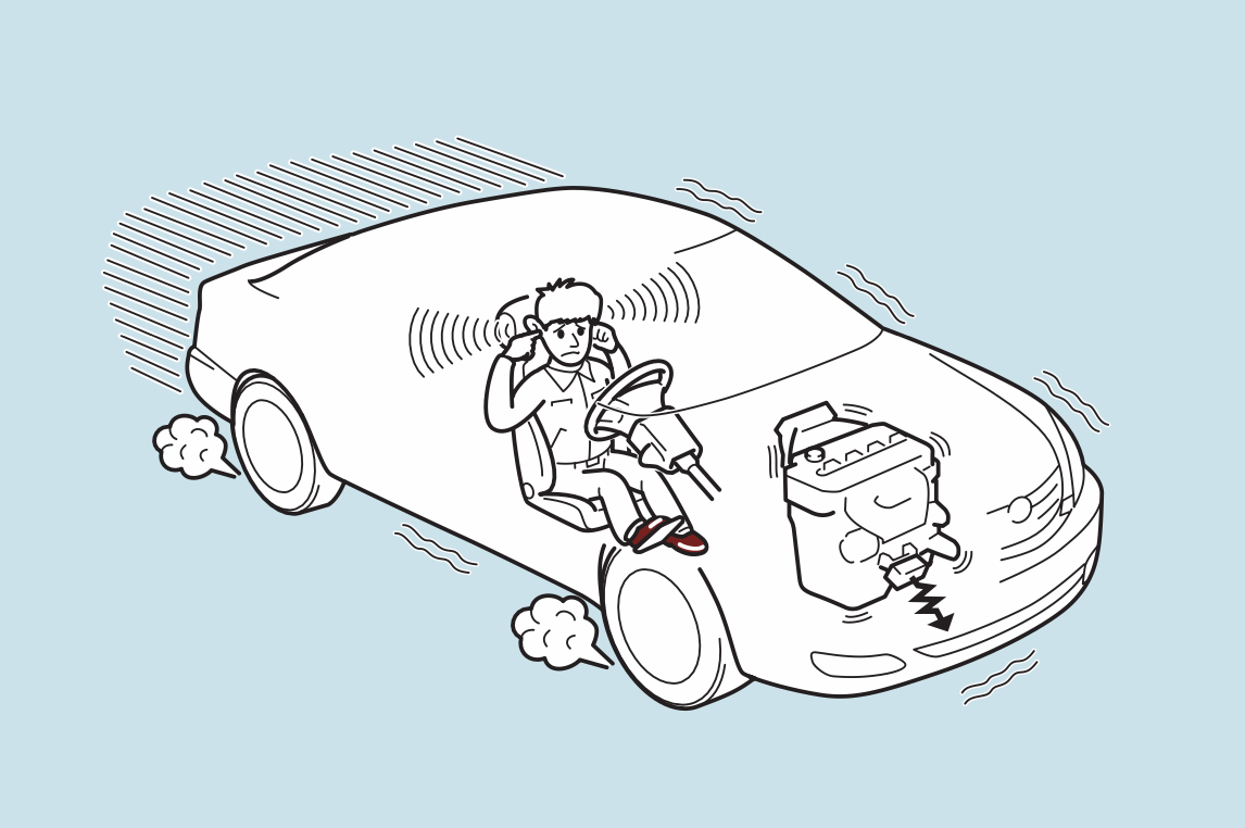 Vibración de componentes auxiliares